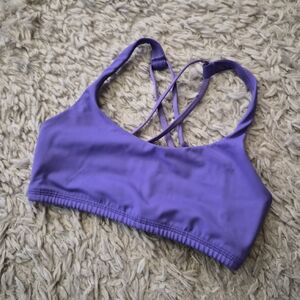 ☆5/$15☆Undies Purple Strappy Sports Bra | Crisscross Back | XS